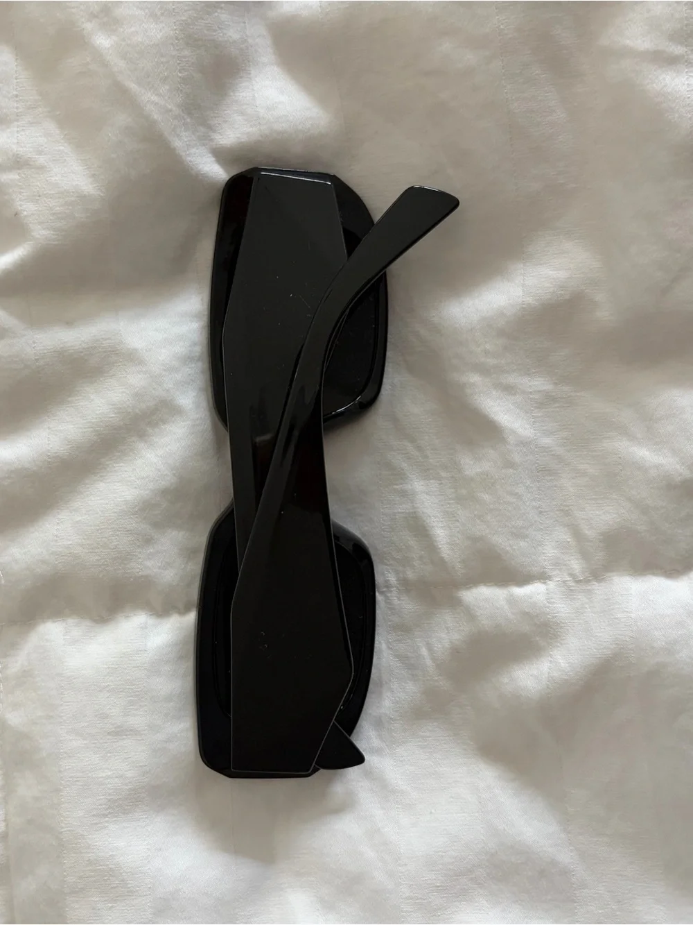 Chunky Black Rectangle Sunglasses